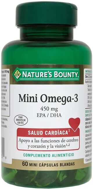 Natures Bounty MINI ÓMEGA 3 450MG EPA/DHA 60 Pérolas