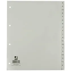 Register A-Z, A4, Plastik, grau - Q-CONNECT KF01844