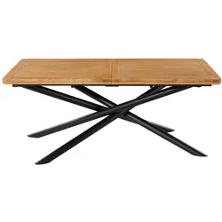 Esstisch ausziehbar 200-260x100x76 Akazie natur lackiert LONDON #103