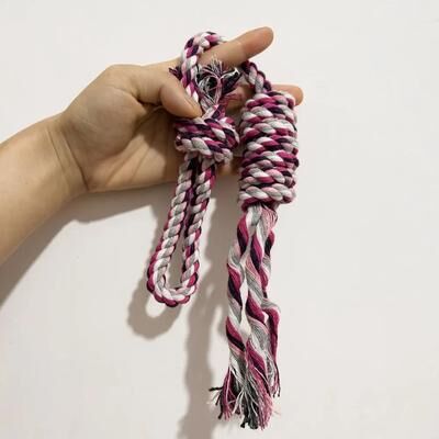 Uplift Treasures Durable Knot Rope Chew Toy For Pets b (1 Pc Random Color)
