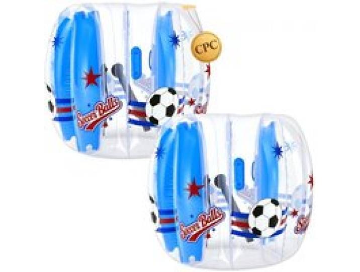 VEVOR Bulle Bubble Foot Gonflable 2PCs 1,2 m, Bumper Ball Transparente Ados, Costume de Bubble Foot pour Activités de Plein Air Fêtes Jardin, PVC Épais, Bulle Humaine Pare-chocs de Sumo, Avec Poignées