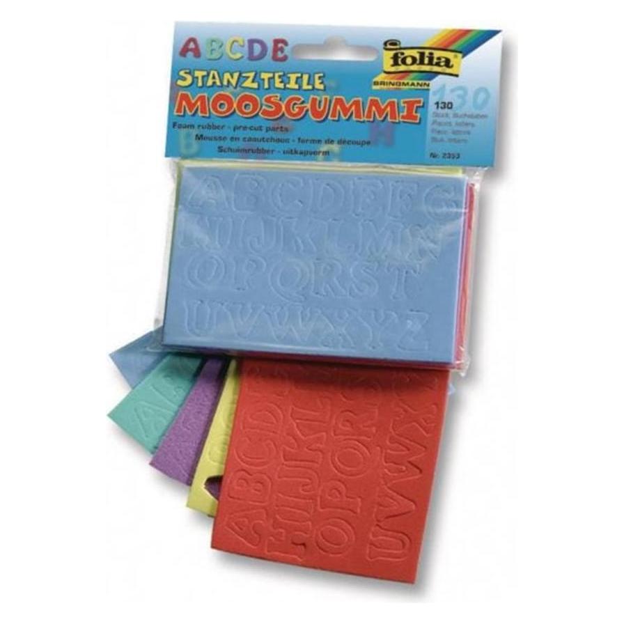 Folia Moosgummi-Stanzteile Buchstaben (2353)