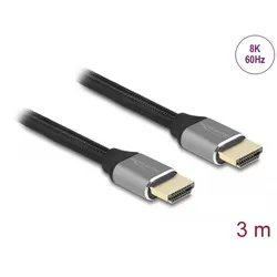 DELOCK Ultra High Speed HDMI Kabel 48 Gbps 8K 60 Hz grau 3m