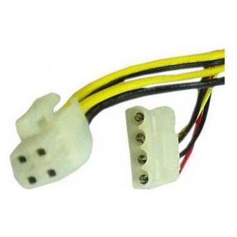 NoName Speise PC-Adapter, intern, DC 5,25" - P4 (4pin), schwarz, Logo (15 cm) (38613495)