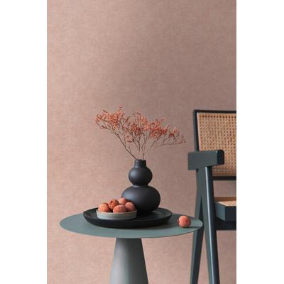 Vliestapete LIVING WALLS "Smart Surfaces einfarbige Tapete Unitapete Struktur-Optik Landhaus", rosa (rosa,grau), B:0,53m H:0,02m L:10,05m, Vlies, Tapeten, Vliestapete Textil-Optik für Schlafzimmer Küche Wohnzimmer Uni Design