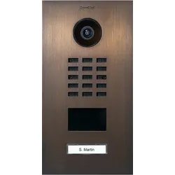 DoorBird D2101V IP Video Türsprechanlage Echte Baubronze