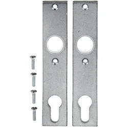 Alberts® Langschild,ein Paar,SB,geschmiedet,vz,silbergrau einbrennlackiert,LxB 30x155mm 554309