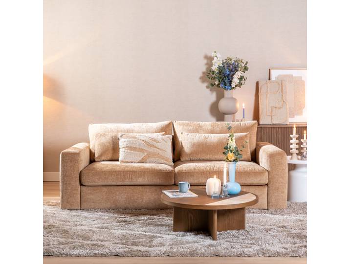 Bronx71 3-Sitzer Sofa Kyle Chenille peach