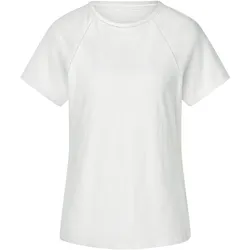 Tchibo - Shirt mit Crochet-Details - Damen - Gr. XXL - weiß