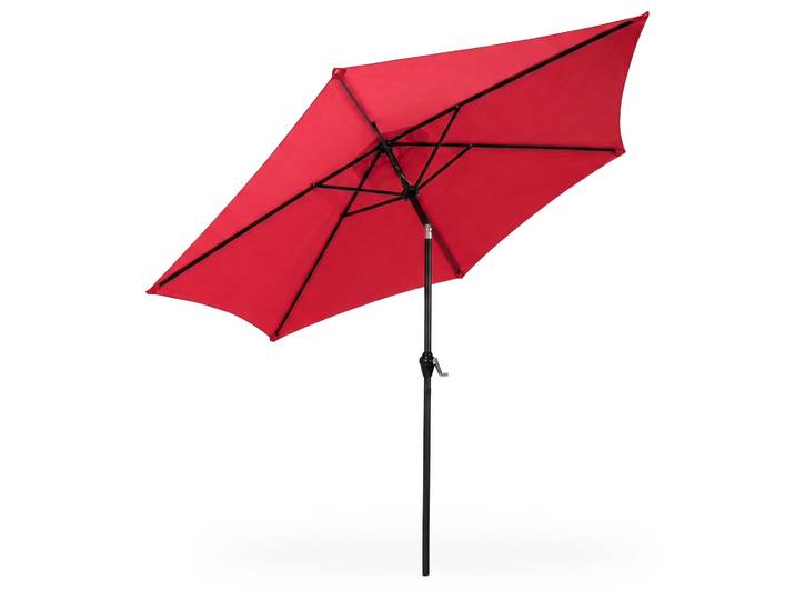 Garten-Sonnenschirm ORIENT mit verstellbarem Neigungswinkel Rot Gewicht 4,5 kg L270 x B270 x H235 cm