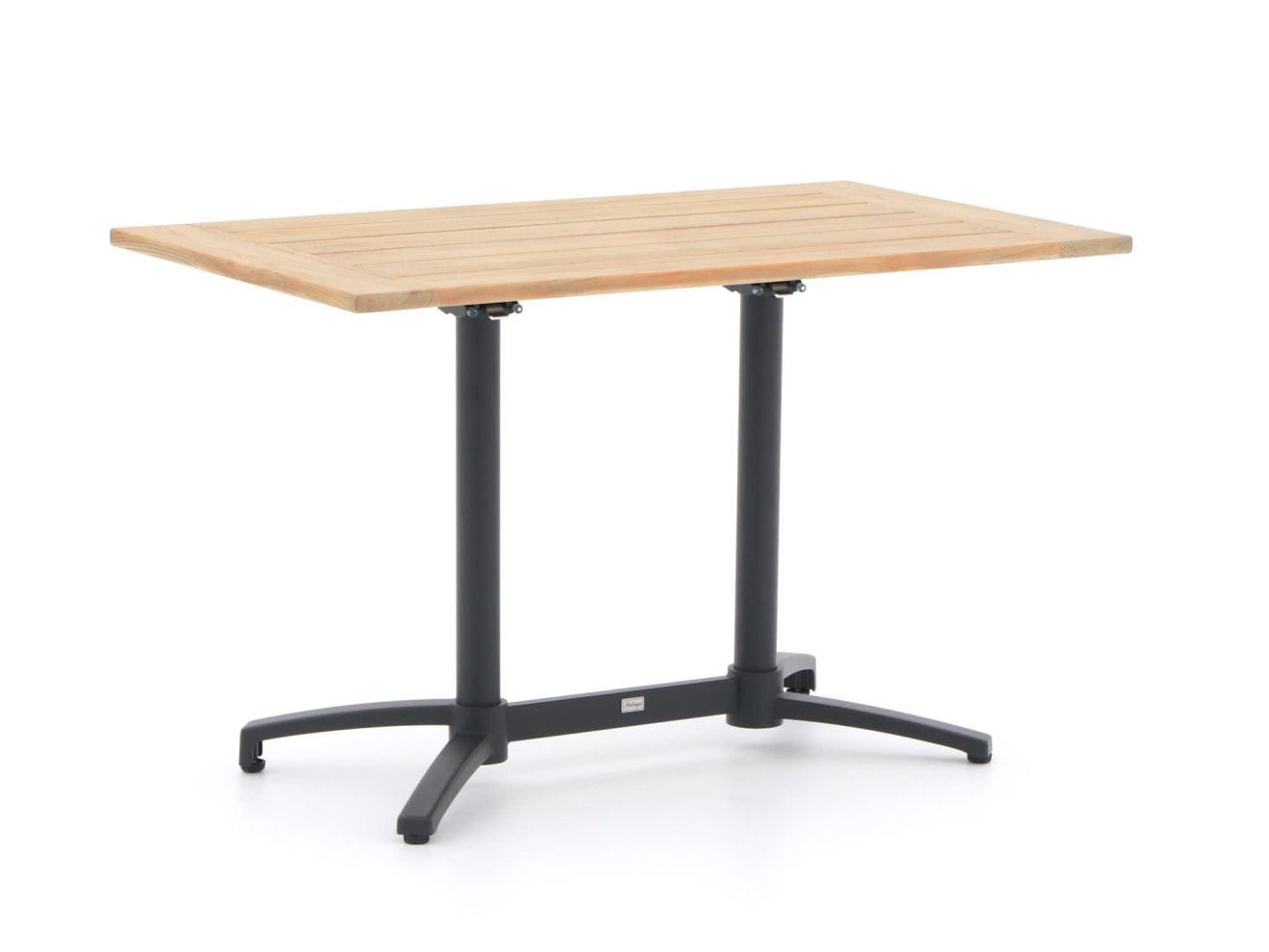 Bellagio Inklapbare Tuintafel van Teakhout, Rechthoekig, Bruin of Grijs