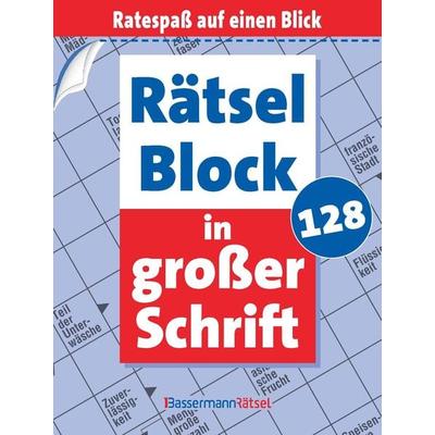 Rätselblock in großer Schrift 128, Taschenbuch von Eberhard Krüger, Bassermann, 978-3-8094-5055-9