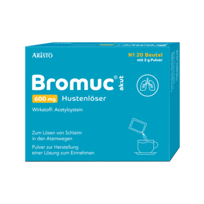 Aristo Pharma GmbH BROMUC akut 600 mg Hustenlöser Plv.z.H.e.L.z.Einn. 20 St 11353150