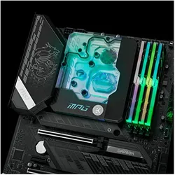 EKWB EK-Quantum Momentum, Intel MPG Z590 Gaming Carbon - EK X Edition - Sockel 1200, CPU Wasserkühler, Schwarz, Transparent, Silber