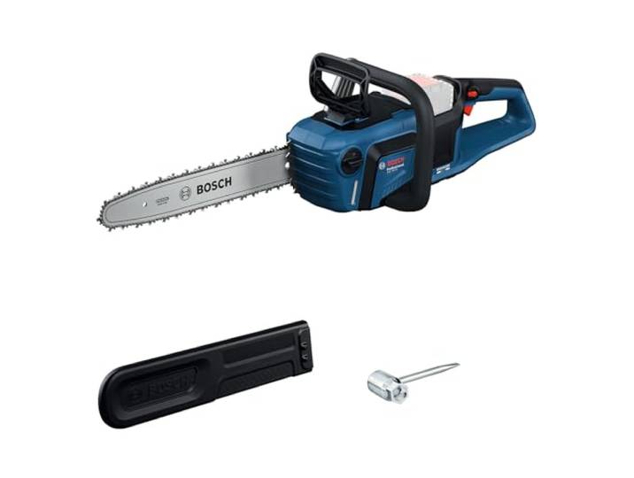 Bosch Professional 18V tronçonneuse à chaîne GKE 18V-40 sans batt./chargeur guide-chaîne de 40 cm\, moteur sans charbons à technologie BITURBO\, avec clé intégrée en T\, couvre-chaîne