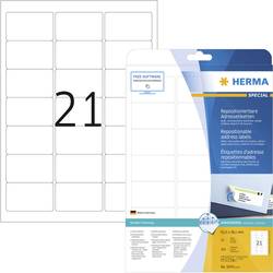 Herma 5074 Adress-Etiketten 63.5 x 38.1 mm Papier Weiß 525 St. Wiederablösbar Tintenstrahldrucker, Laserdrucker, Farblaserdrucker, Kopierer, Farbkopierer,