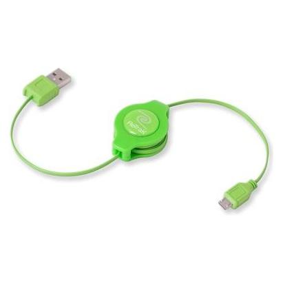 ReTrak EUCABLEMICGN USB-Kabel 1 m USB 2.0 USB A Micro-USB A Grün (1 m, USB 2.0) (EUCABLEMICGN)