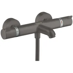 hansgrohe, Duscharmatur + Badewannenarmatur, HG Wannenthermostat ECOSTAT COMFORT Aufputz brushed black chrome