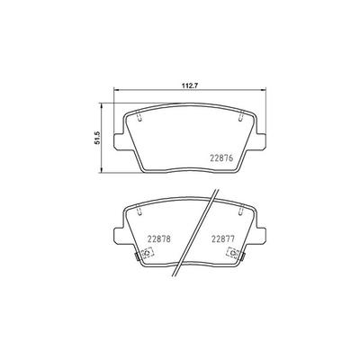 MAGNETI MARELLI Bremsbelagsatz, Scheibenbremse 363700430112 für HYUNDAI