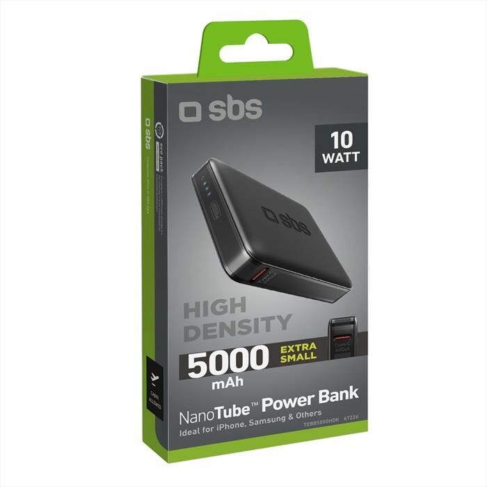 SBS Powerbank 5000mah Tebb5000hdk-nero