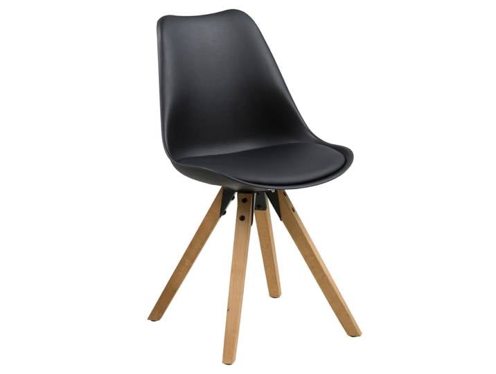 2er Set Actona Dima Esszimmerstuhl Rubberwood/Leder look