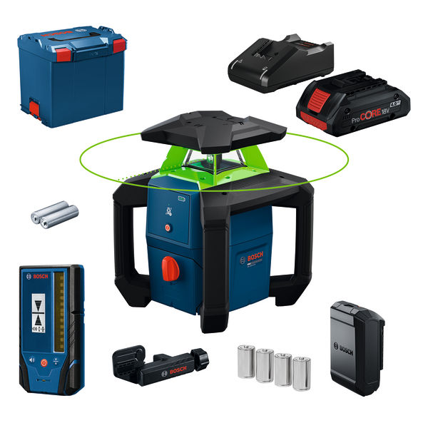 Bosch Professional Rotationslaser GRL18V-3-31G, 1 x Akku ProCORE18V 4.0Ah in L-BOXX 0 601 061 G00