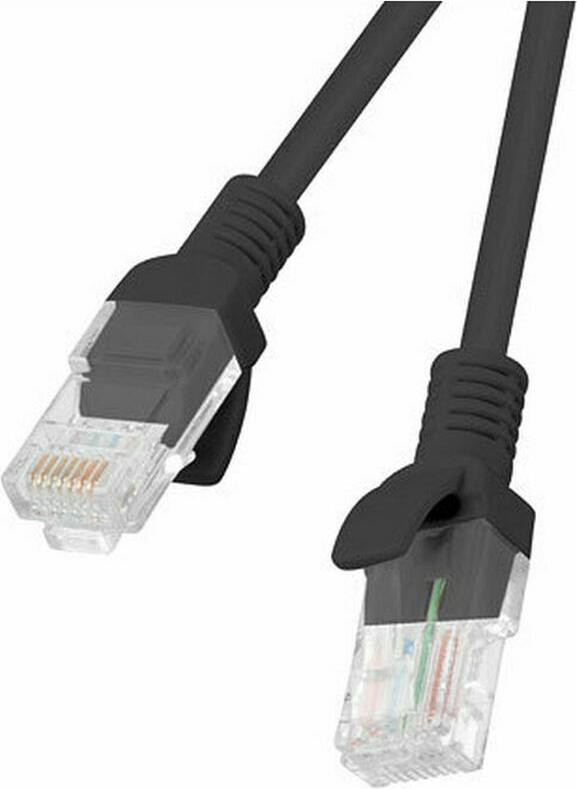 Lanberg Patchcord Cat.6 UTP 1m Zwart Fluke Gecertificeerd