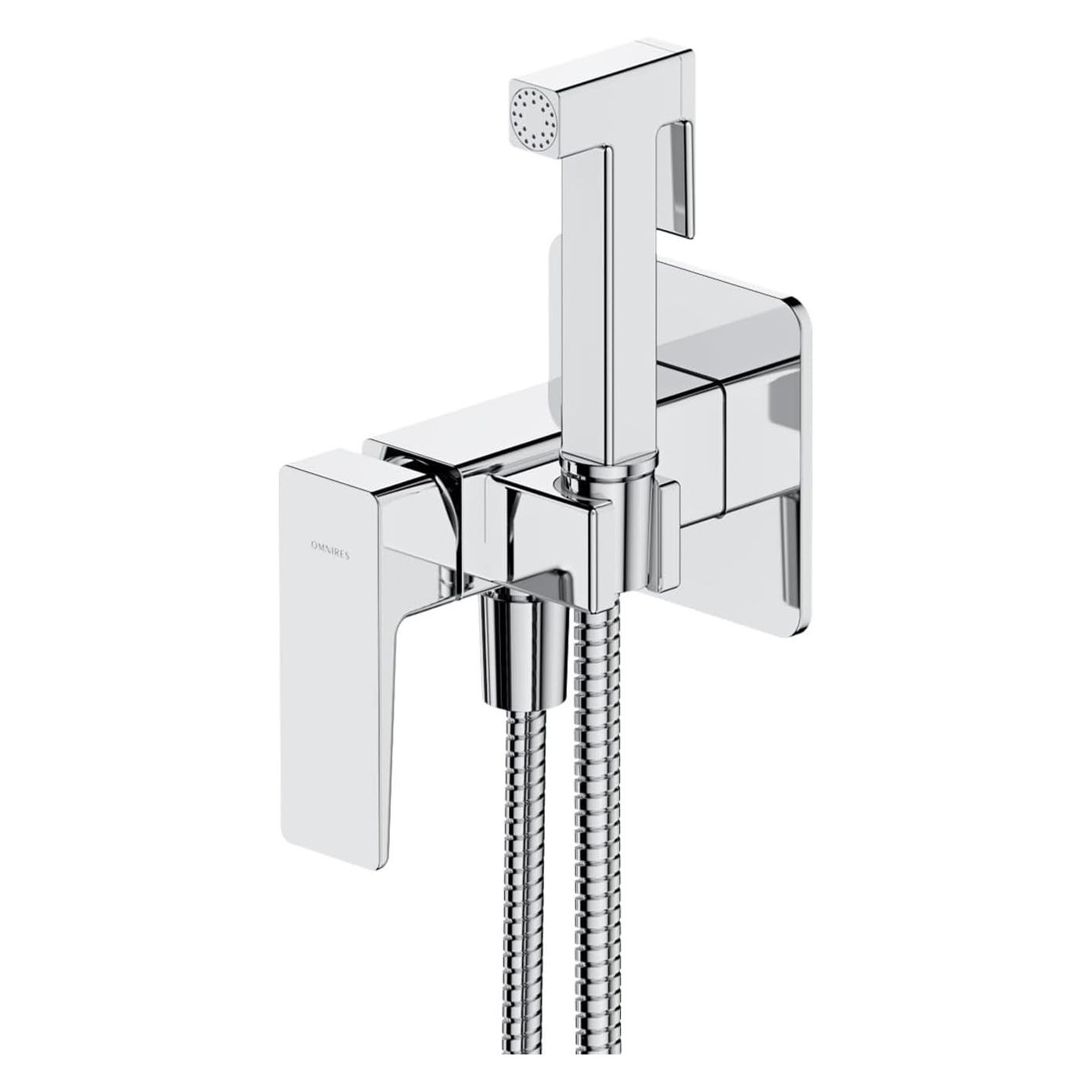 Omnires Concealed bidet mixer with shower Parma SYSPMBI2CR, chrome (SYSPMBI2CR)