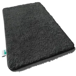 Casa Pura Badematten   Sky Uni   Deep Black