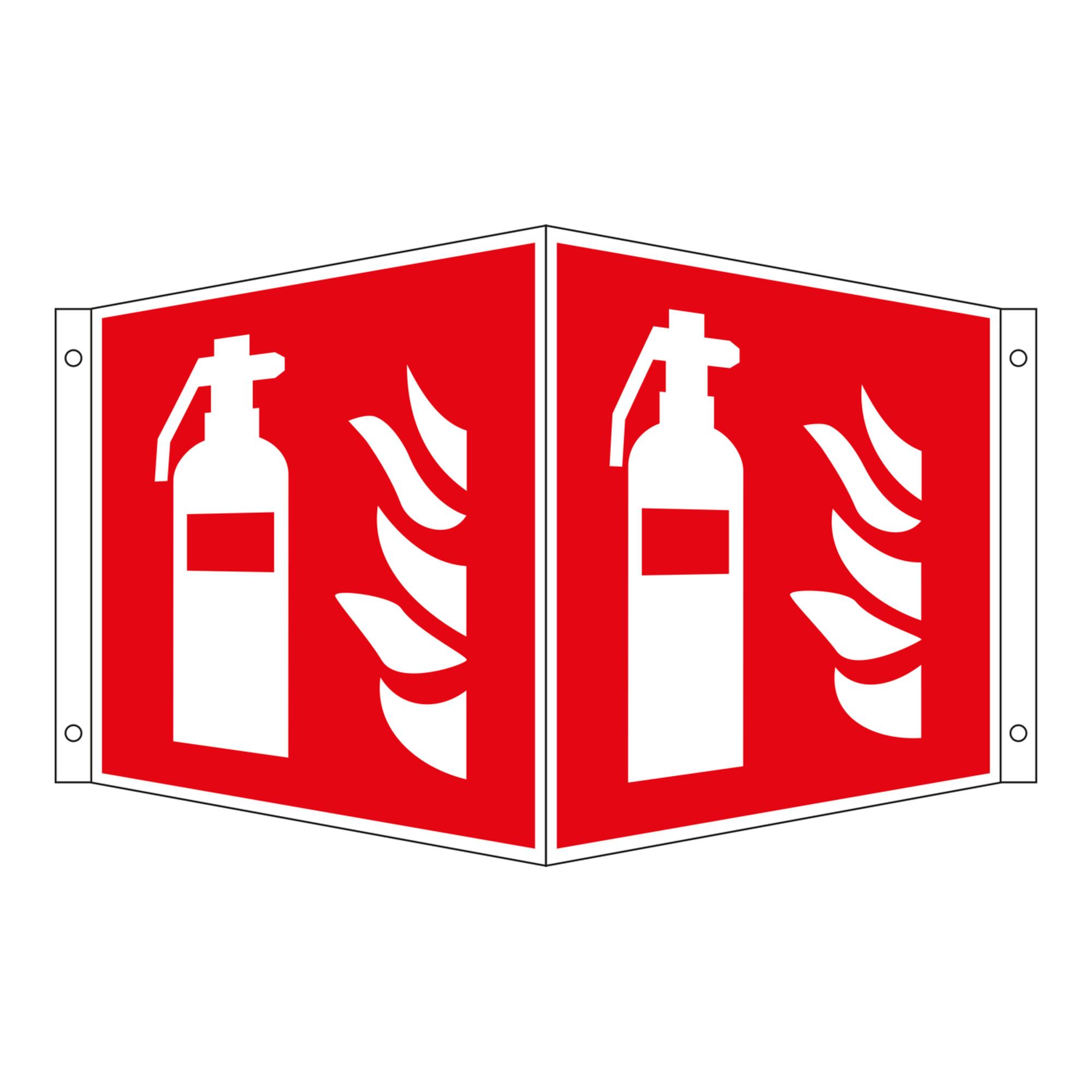 Eichner Brandschutz-Winkelschild Feuerlöscher 20 x 20 cm (9225-13725-020)
