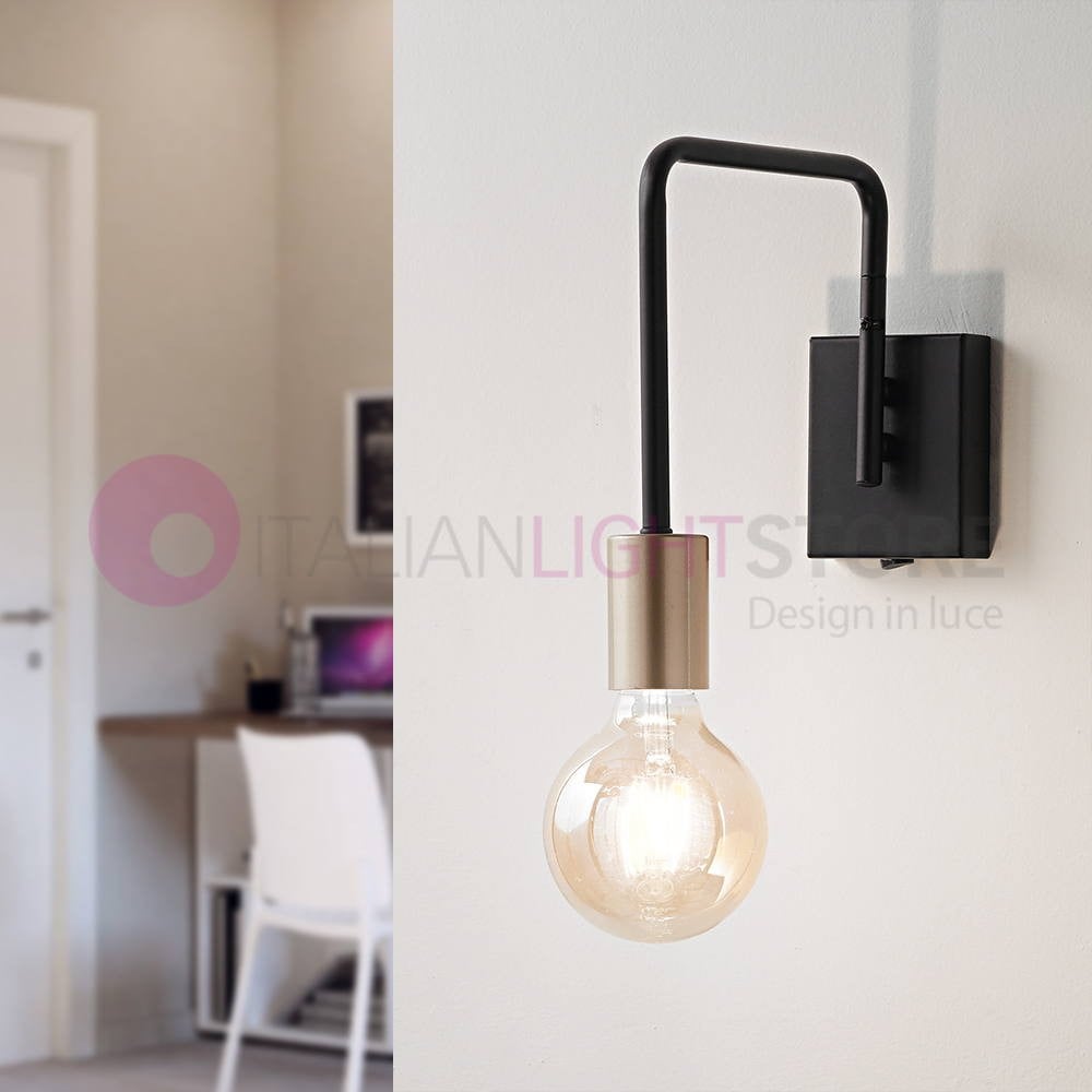 Vector Lampada A Parete Applique Design Industriale