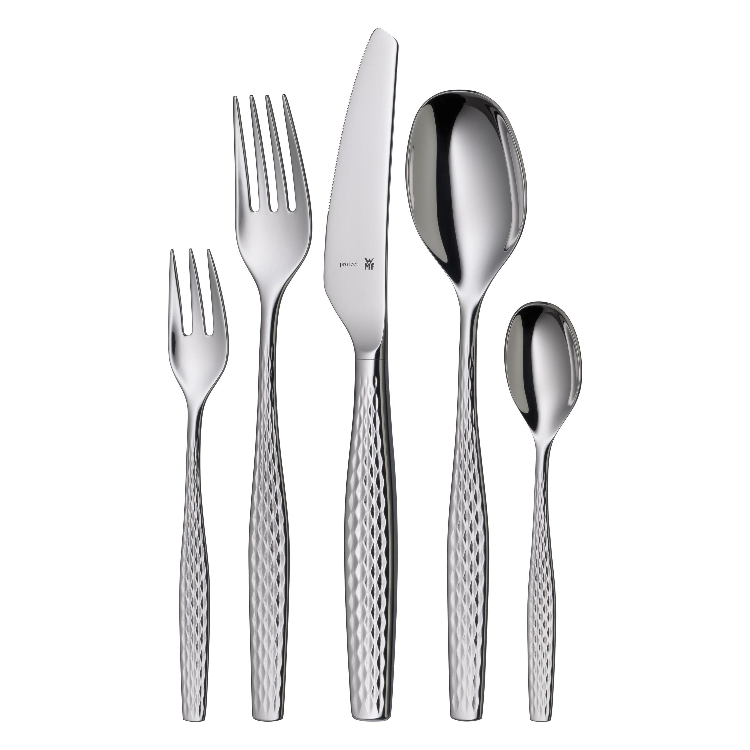 WMF Sentic Besteck-Set, 30-teilig, Cromargan protect (30 Stk.) (3201113500)
