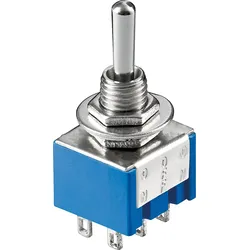 GOOBAY 10023 - Miniatur-Kippschalter, EIN-AUS-EIN, 3 A / 250 V