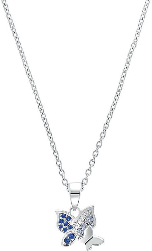 Prinzessin Lillifee Mädchen Kette Schmetterling aus 925er Silber, Zirkonia silber