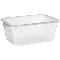 VEPATIM 250x Rechteckschalen klar 1200 ml (PP)