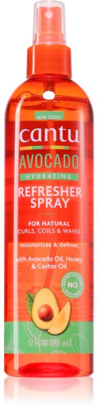 CANTU Avocado Refresher Spray spray hydratant cheveux pour cheveux bouclés et frisés 355 ml