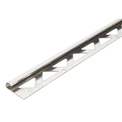 Alberts® Fliesen-Viertelkreisprofil, Edelstahl, Breite 23,5mm, Länge 2,5m-8 mm