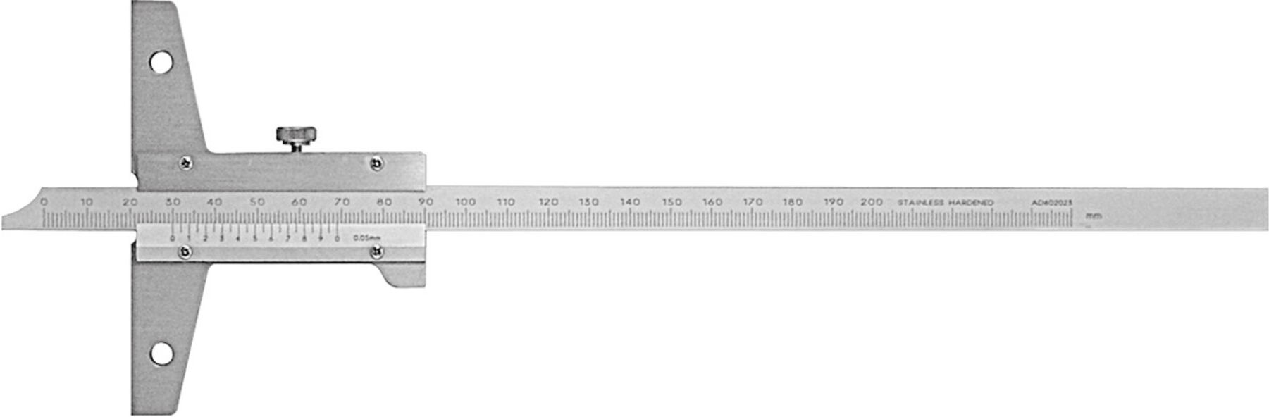 HOLEX Tiefenmessschieber Messbereich 150 mm Querschnitt Messschiene (418300 150)