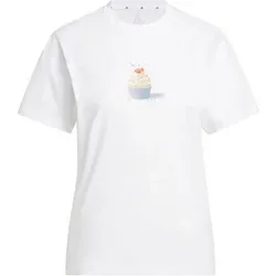 ADIDAS Damen Shirt Seasonal Essentials Cupcake Graphic, Größe S in Weiß Weiß