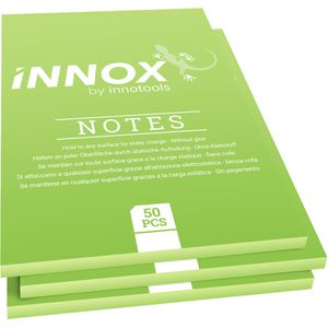 Innox Haftnotizen 32101482, grün, 210 x 148mm, elektrostatisch klebend, 3x 50 Blatt