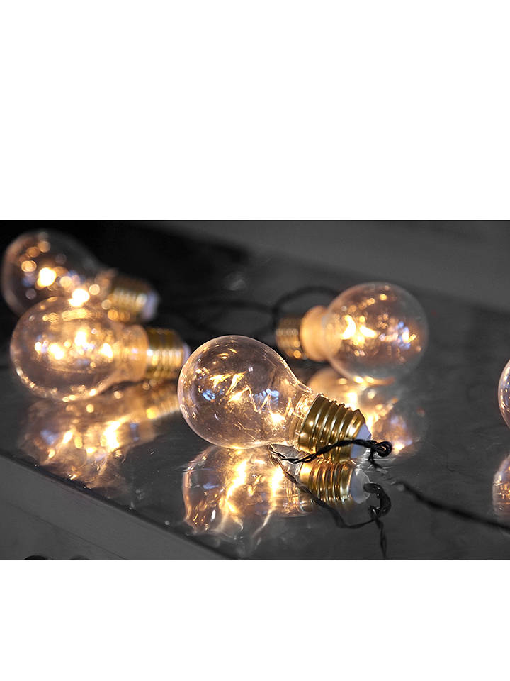 STAR Trading LED-Girlande "Glow Battery" in Warmweiß - (L)100 cm - onesize