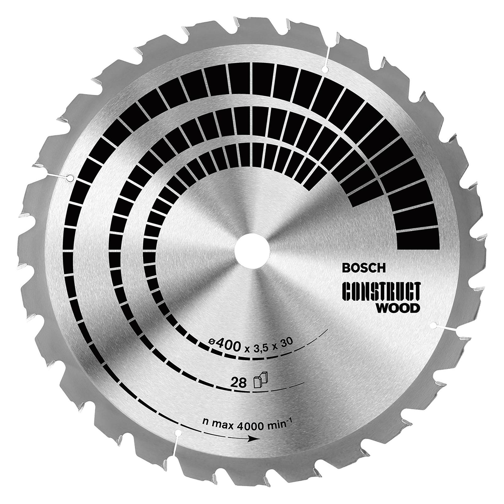 Bosch Professional Zubehör PRO Construct Wood Kreissägeblatt, 350 x 3,5 x 30 mm (2608640692)