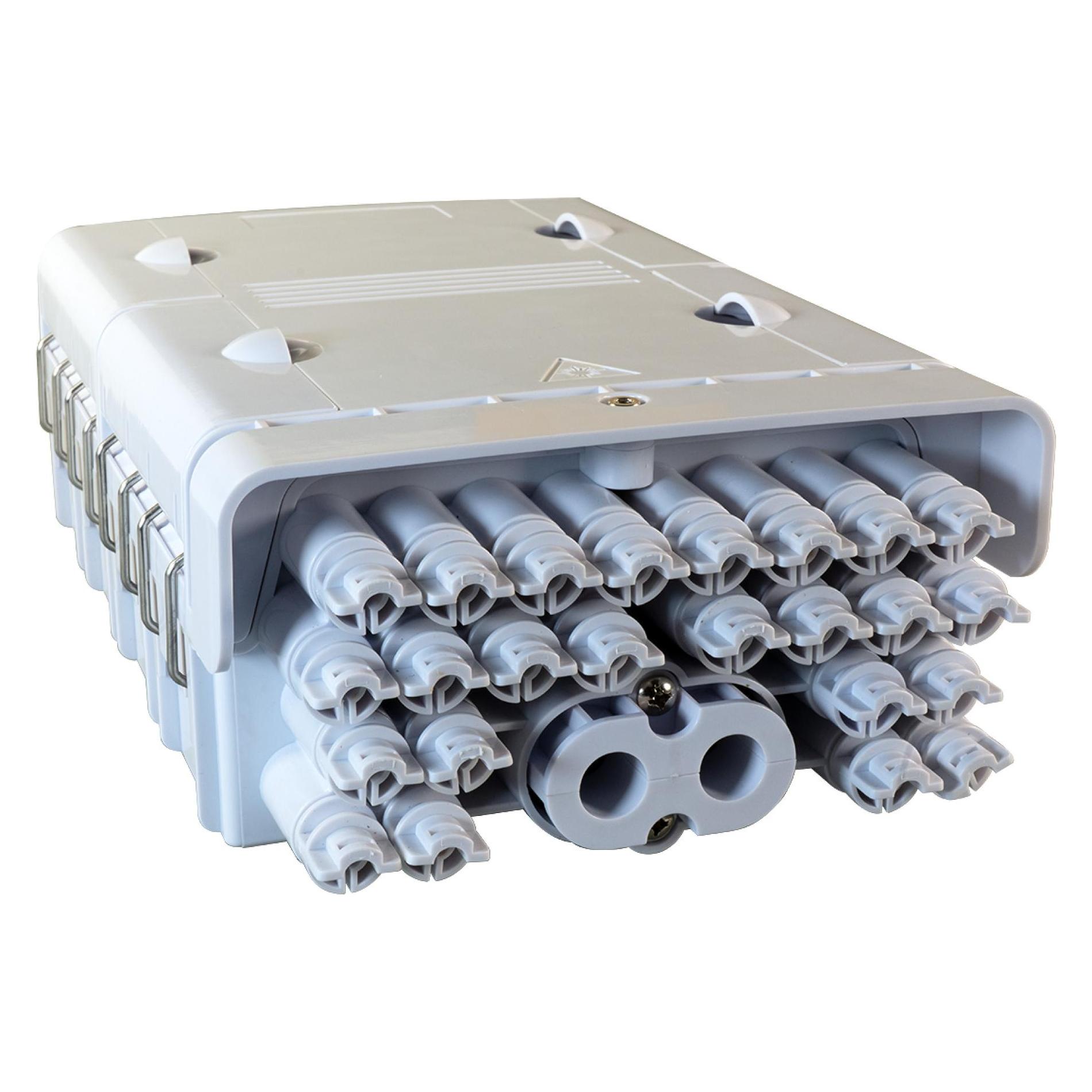 EFB Elektronik FTTH IP65 Anschlussbox für 48 Fasern, 24 Kupplungen und Faserüberlängenaufnahme Anwendung:Optische T (Netzwerk Zubehör) (FTTH-BOX-OUT-5)