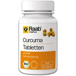 Raab Vitalfood® Naturland Bio Curcuma Tabletten 300 St