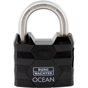 Burg-Wächter Vorhängeschloss Ocean 490 Ni, 64mm, mit 2 Schlüsseln, wetterfest