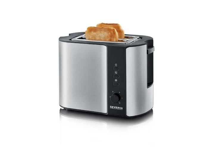 SEVERIN Toaster AT 2589 , silber (schwarz, silberfarben), Toaster, Toaster
