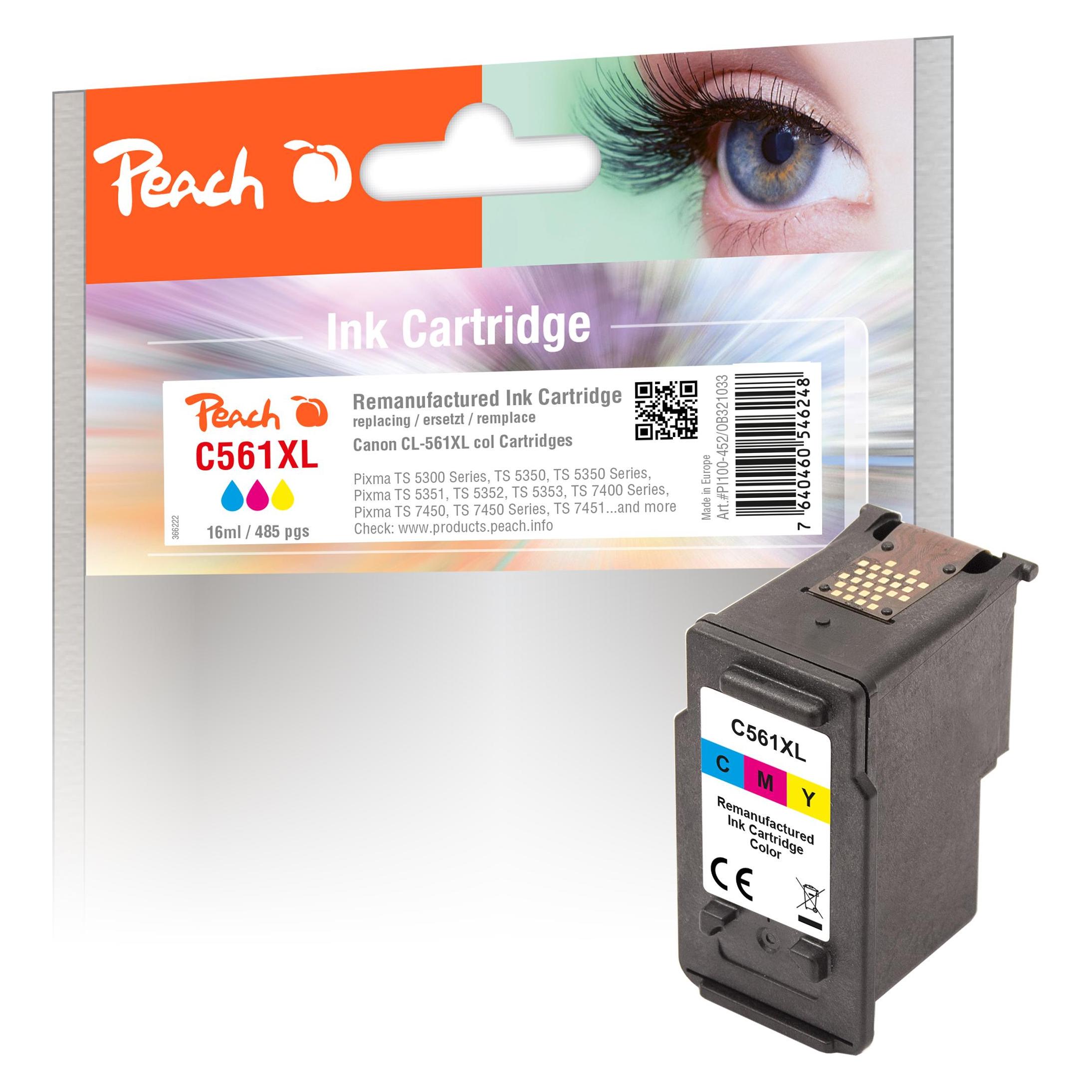 Peach Tinte Canon CL-561XL Color (Color) (0F321033)