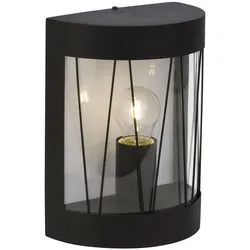 BRILLIANT Lampe Reed Außenwandleuchte schwarz matt   1x A60, E27, 40W, geeignet für Normallampen (nicht enthalten)   IP-Schutzart: 44 - spritzwassergeschützt