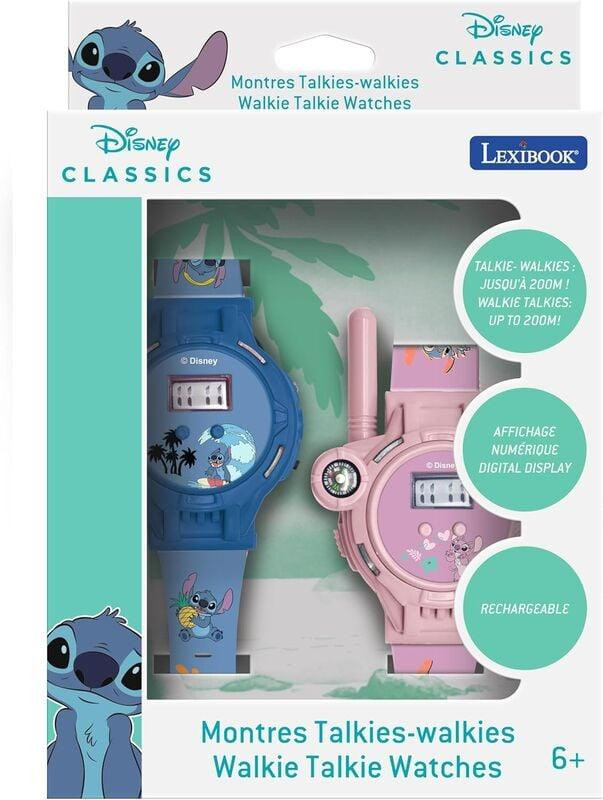 Lexibook Disney Stitch Walkie-Talkie horloge met kompas en zaklamp