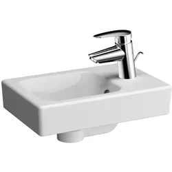 VitrA Options Handwaschbecken 5869B003-0001 38,5x25cm, Überlauf/Hahnloch rechts, weiß